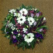 Purple &amp; ivory posy