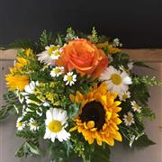 Yellow and Orange Oasis Posy 